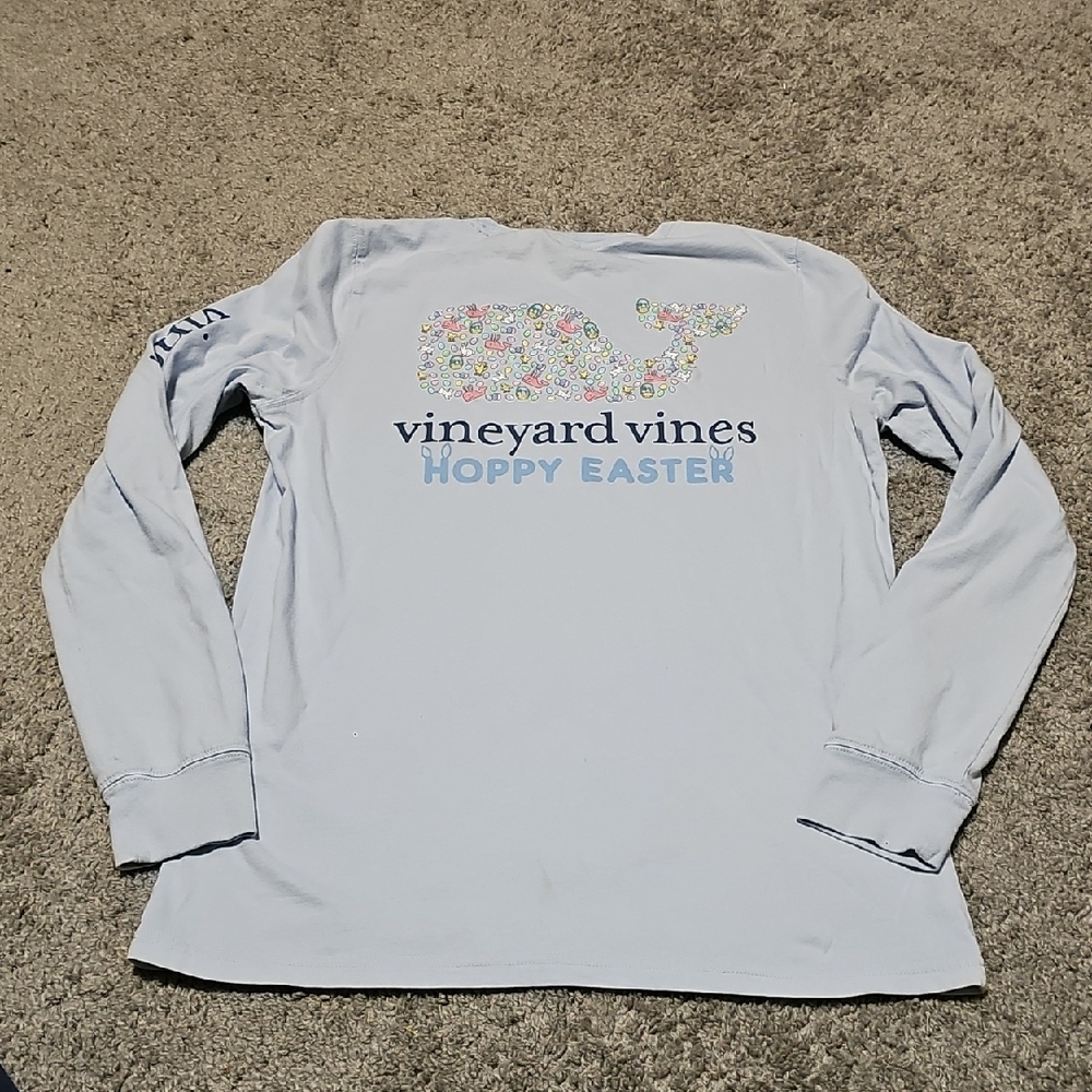 Vineyard Vines Hoppy Easter Long Sleeve Tee Size S